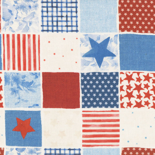 <p>Clothworks Fabrics Americana 108 Inch Wide Quilt Backing Red White Blue Patchwork Quilt</p>