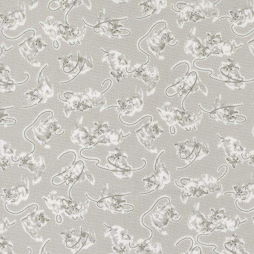 Moda Fabrics A Cat Named Stitch Camille Roskelley Georgie Cats Kittens Grey Grey