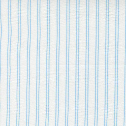 Moda Fabrics A Cat Named Stitch Camille Roskelley Stitch Stripes Cream Sky Blue