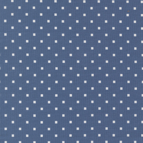 Moda Fabrics A Cat Named Stitch Camille Roskelley Cosmo Square Dots Sea Blue