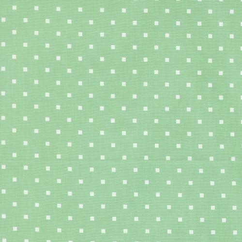 Moda Fabrics A Cat Named Stitch Camille Roskelley Cosmo Square Dots Green Green