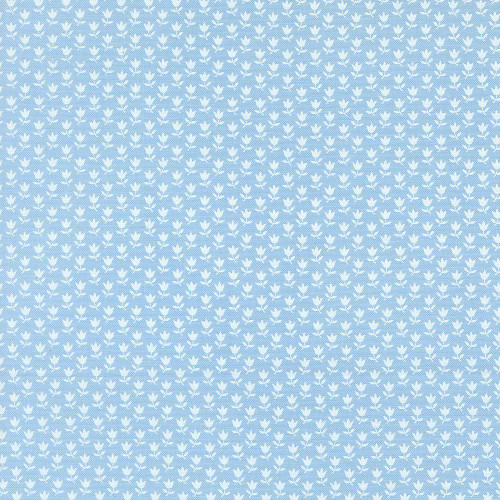 Moda Fabrics A Cat Named Stitch Camille Roskelley June Small Tulip Floral Sky Blue