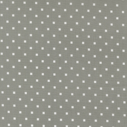Moda Fabrics A Cat Named Stitch Camille Roskelley Cosmo Square Dots Tabby Grey