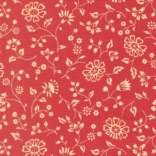 Moda Fabrics Petals And Polka Dots Bunny Hill Designs Flowers Tea Rose Pink
