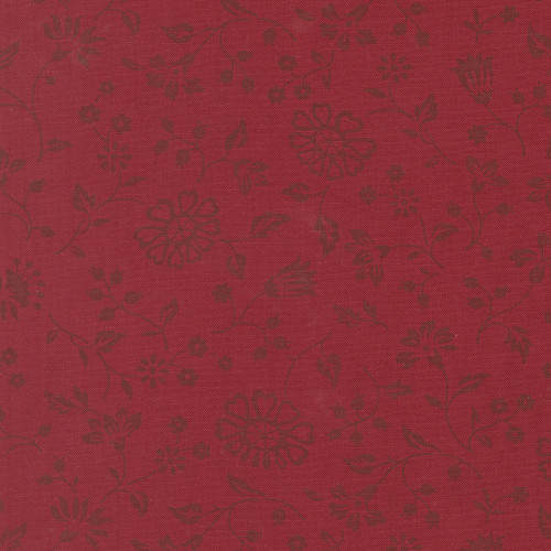 Moda Fabrics Petals And Polka Dots Bunny Hill Designs Flowers Rose Red