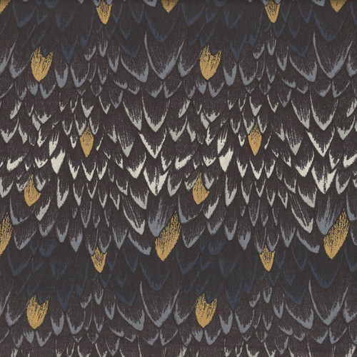 Moda Fabrics Fireglow Ruby Star Society Sarah Watts Smaug Dragon Scales Metallic Smoke Grey