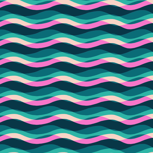 Moda Fabrics Poolside Too Ruby Star Society Ripple Poolside Waves Peacock Blue