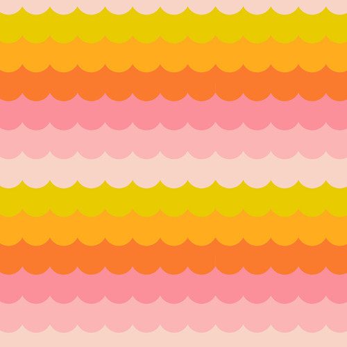 Moda Fabrics Poolside Too Ruby Star Society Retro Umbrella Scallops Balmy Yellow