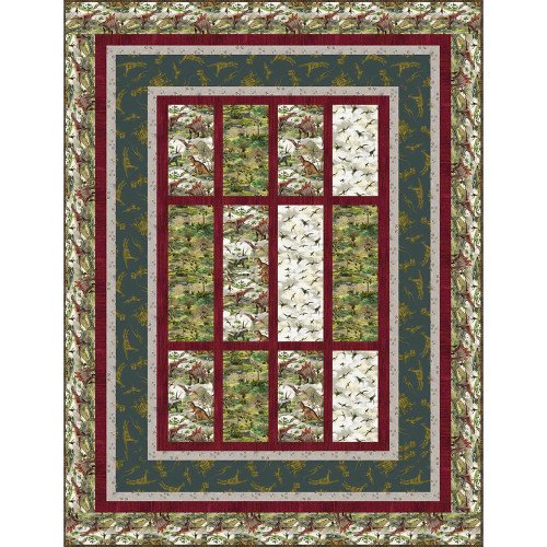 Windham Fabrics Prehistoric Paradise Quiltasaurus Quilt Kit
