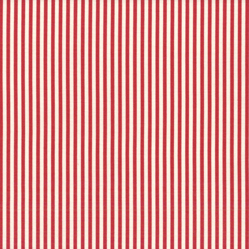 Henry Glass Fabrics Greetings at Christmastide Stacy West Stripe Red