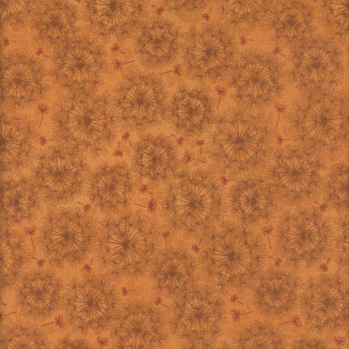 Henry Glass Fabrics Oak and Berries Jan Mott Dandelion Monotone Rust