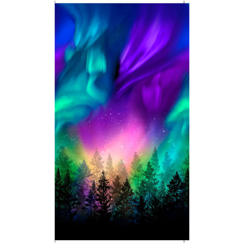 Timeless Treasures Fabrics Aurora Aurora Borealis  Panel Multi