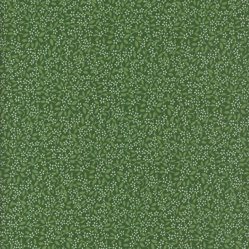 Henry Glass Fabrics Sweet Christmas Memories Color Principle Mini Poinsettia Basic Green