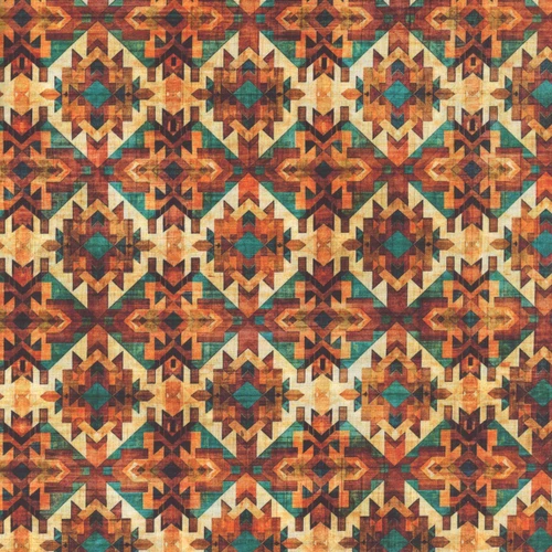 Quilting Treasures Fabrics Canyonlands Dan Morris Brown Rustic Aztec