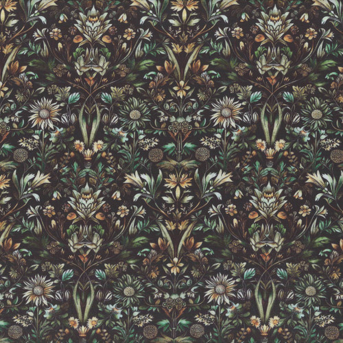 Quilting Treasures Fabrics Cedar and Sage Dan Morris Green Woodland Floral