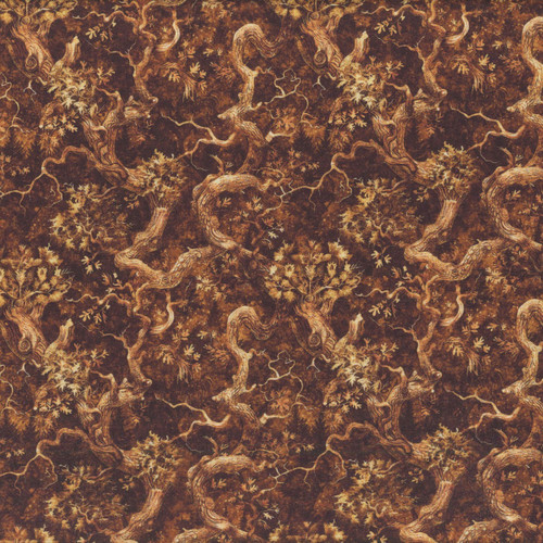 Quilting Treasures Fabrics Cedar and Sage Dan Morris Brown Branches Leaves