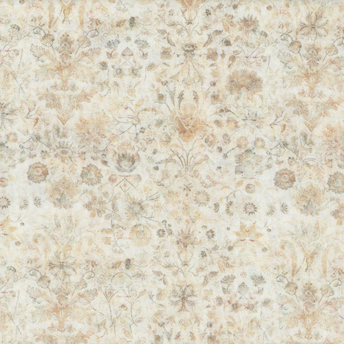 Quilting Treasures Fabrics Cedar and Sage Dan Morris Cream Folk Art Floral