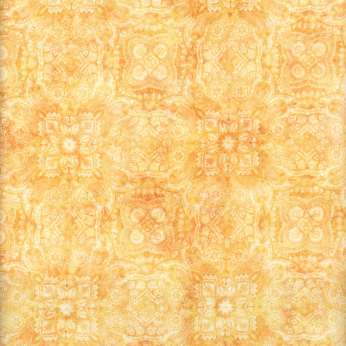 Quilting Treasures Fabrics Lil Farmers Dan Morris Yellow Geo Tile Texture