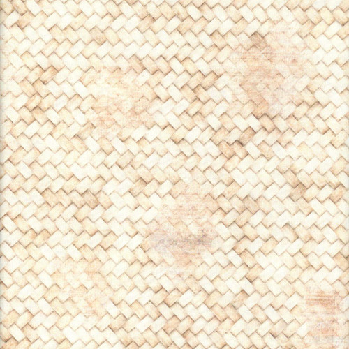 Quilting Treasures Fabrics Lil Farmers Dan Morris Cream Basketweave Texture, beige and cream basketweave fabric with a textured pattern.