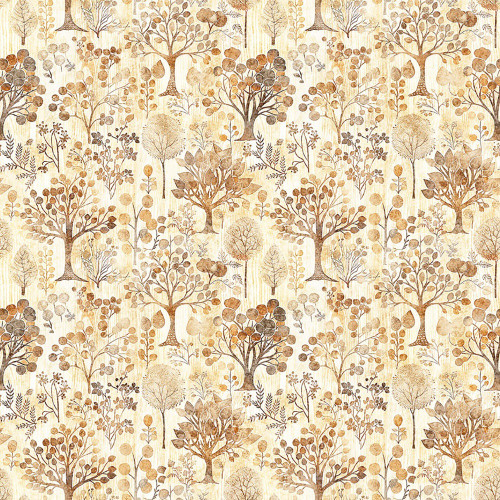 Quilting Treasures Fabrics Pandaland Dan Morris Cream Trees