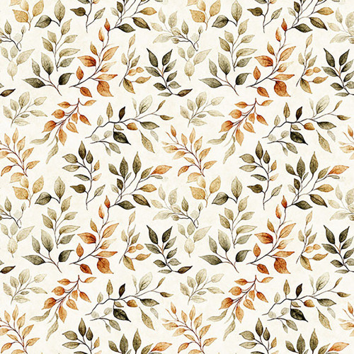 Quilting Treasures Fabrics Pandaland Dan Morris Cream Leaves