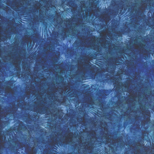 Quilting Treasures Fabrics Skyward Dan Morris Blue Tonal Eagles