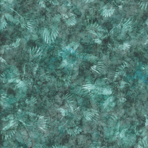 Quilting Treasures Fabrics Skyward Dan Morris Teal Blue Tonal Eagles