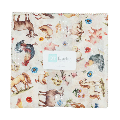 Quilting Treasures Fabrics Lil Farmers Dan Morris Layer Cake 10 Inch Squares