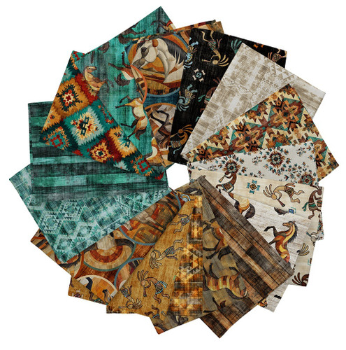 Quilting Treasures Fabrics Canyonlands Dan Morris 16 Fat Quarters
