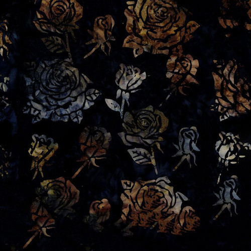 Timeless Treasures Fabrics Riverside Tonga Batiks River Tossed Roses