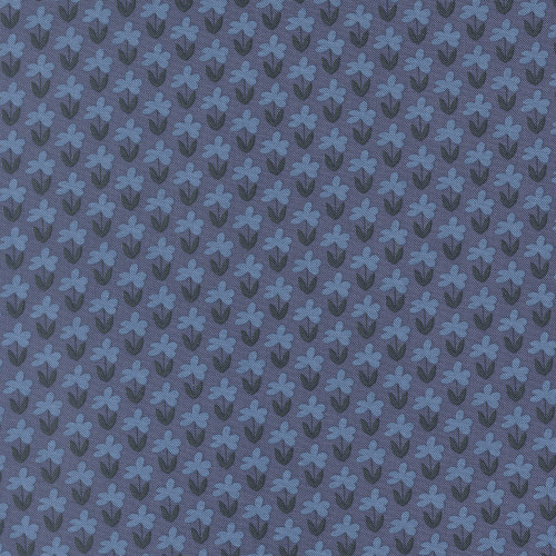 Moda Fabrics Scenery Elizabeth Hartman Meadow Floral Meadow Denim Blue
