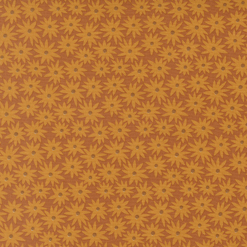 Moda Fabrics Scenery Elizabeth Hartman Sedum Floral Sedum Rusty Brown