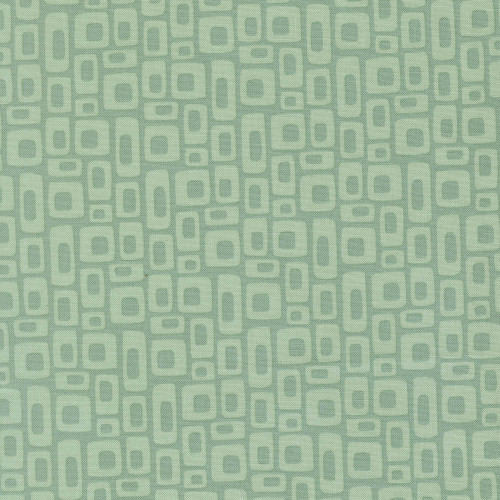Moda Fabrics Scenery Elizabeth Hartman Marshmallow Geometrics Marshmallow Dusty Jade Aqua Blue