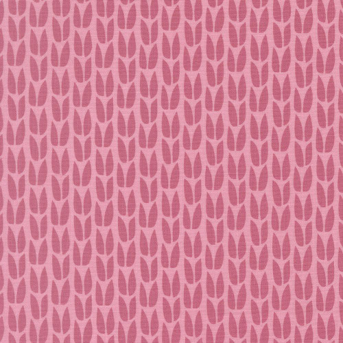 Moda Fabrics Scenery Elizabeth Hartman Sprout Sprout Primrose Pink, pink geometric floral pattern fabric