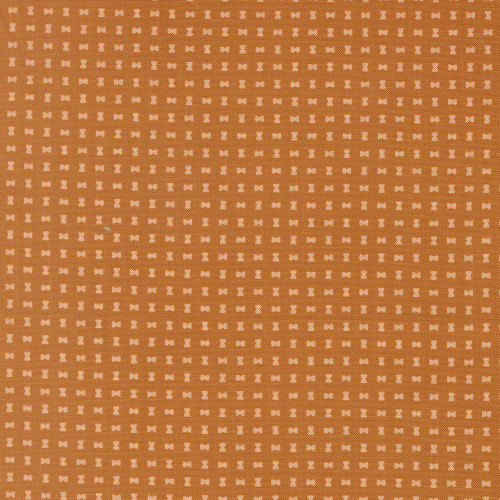 Moda Fabrics Scenery Elizabeth Hartman Spools Spools Pumpkin Orange Brown