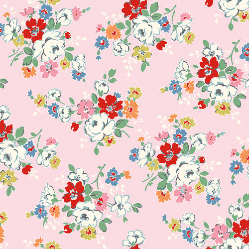 Riley Blake Fabrics Cath Kidston Signature Collection Clifton Rose Pink