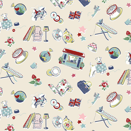 Riley Blake Fabrics Cath Kidston Signature Collection Icons Cream