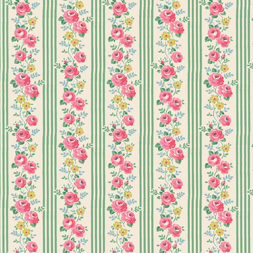 Riley Blake Fabrics Cath Kidston Signature Collection Stripe Green