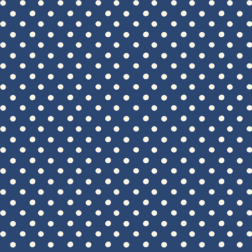 Riley Blake Fabrics Cath Kidston Signature Collection Button Spot Navy