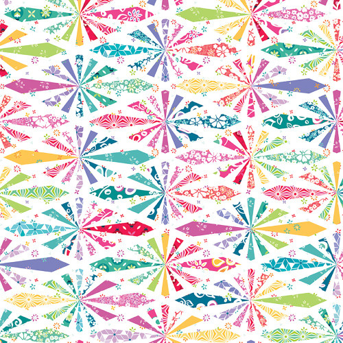 Riley Blake Fabrics Chasing Rainbows Leslie Ryan Cheater Print Multi