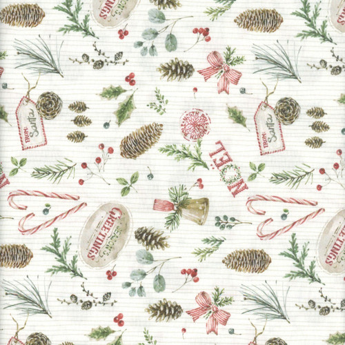 Riley Blake Fabrics Holiday Spirit Lisa Audit Christmas Toss Cream