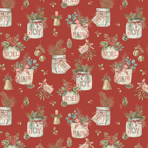 Riley Blake Fabrics Holiday Spirit Lisa Audit Main Red