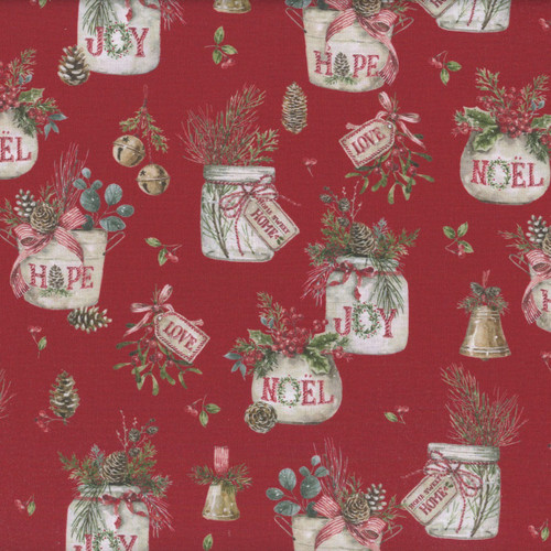 Riley Blake Fabrics Holiday Spirit Lisa Audit Main Red