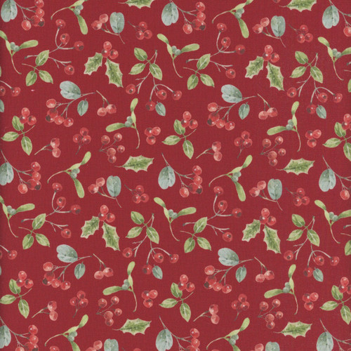 Riley Blake Fabrics Holiday Spirit Lisa Audit Berries Red