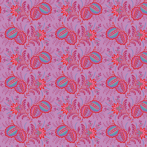 Riley Blake Fabrics Kipling Gardens Lily Ashbury Pemberly Violet Purple