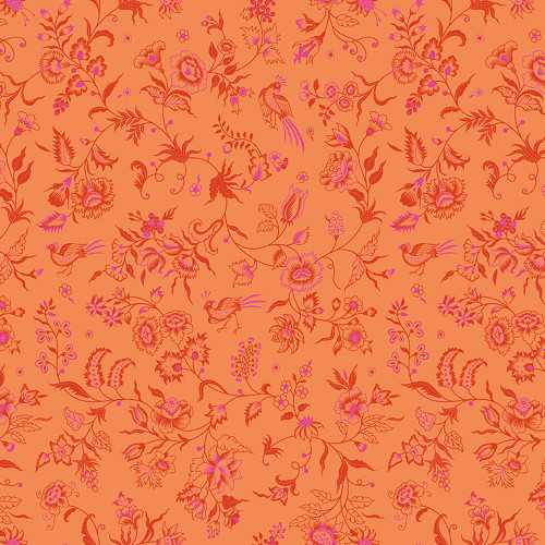 Riley Blake Fabrics Kipling Gardens Lily Ashbury Haviland Orange