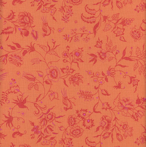 Riley Blake Fabrics Kipling Gardens Lily Ashbury Haviland Orange
