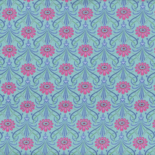 Riley Blake Fabrics Kipling Gardens Lily Ashbury Fairweather Blue