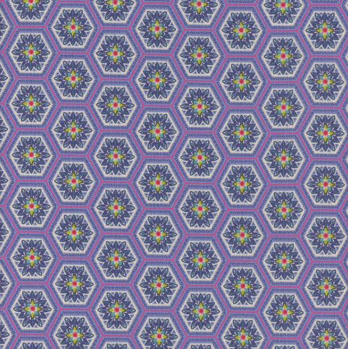 Riley Blake Fabrics Kipling Gardens Lily Ashbury Everly Blueberry Blue