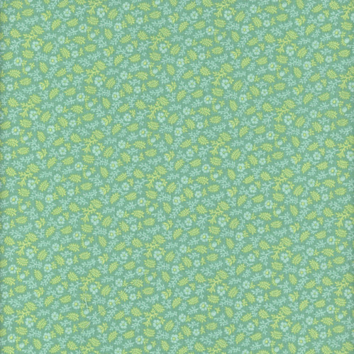 Riley Blake Fabrics Kipling Gardens Lily Ashbury Ellington Teal Blue